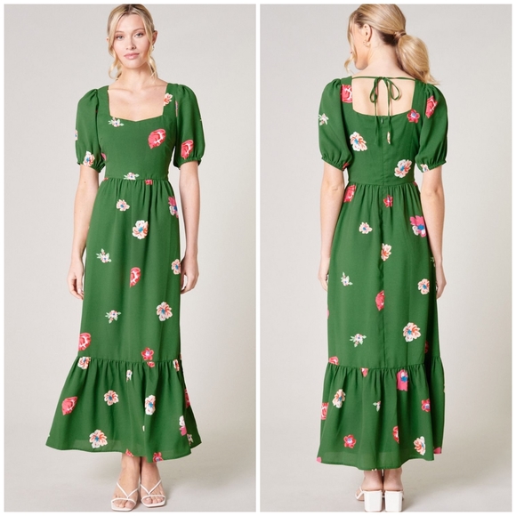 SUGARLIPS As You Are Lynette Floral Sweetheart Maxi Dress - Picture 12 of 13